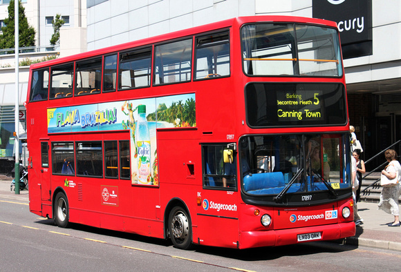 Route 5, Stagecoach London 17897, LX03ORK, Romford