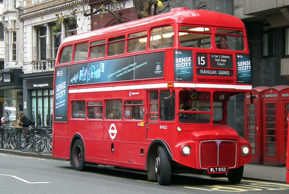 Route 15, Stagecoach London, RM652, WLT652, Aldwych