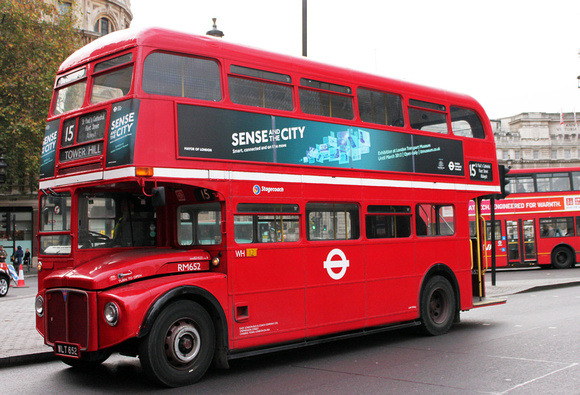 Route 15, Stagecoach London, RM652, WLT652, Trafalgar Square