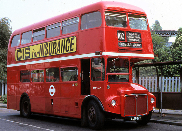 Route 102, London Transport, RM2067, ALM67B, Golders Green