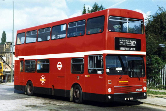 Route 102, London Transport, M611, KYO611X, Golders Green