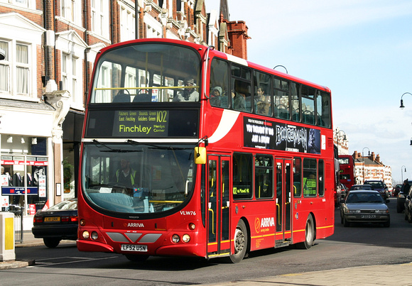 Route 102, Arriva London, VLW76, LF52USN, Muswell Hill