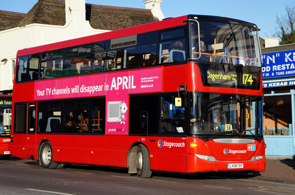 Route 174, Stagecoach London 15005, LX58CEF, Romford