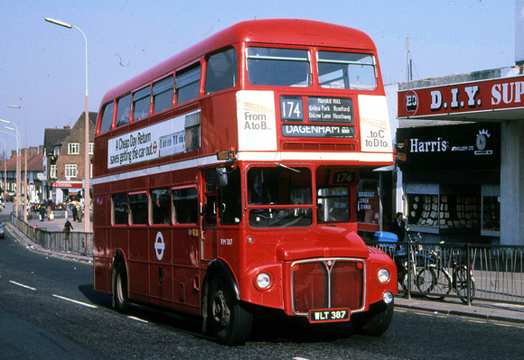 Route 174, London Transport, RM387, WLT387, Dagenham Heathway