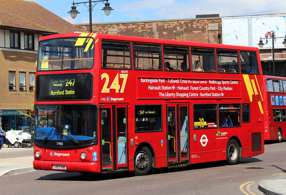 Route 247, Stagecoach London 17983, LX53KBE, Romford