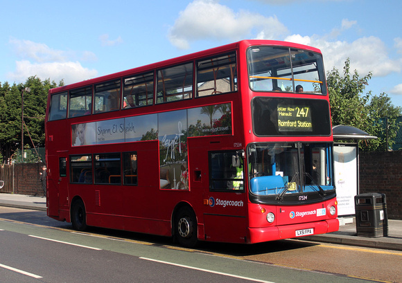 Route 247, Stagecoach London 17534, LX51FPA, Romford Market