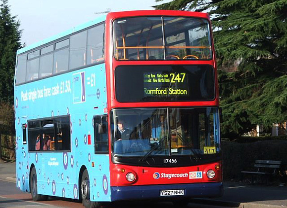 Route 247, Stagecoach London 17456, Y527NHK