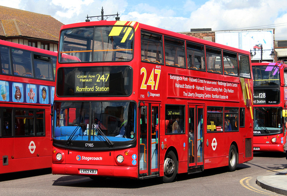 Route 247, Stagecoach London 17985, LX53KBJ, Romford