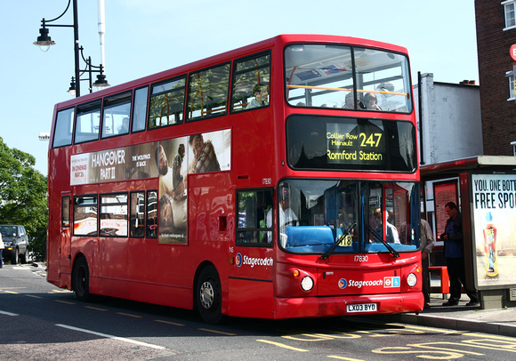 Route 247, Stagecoach London 17830, LX03BYD, Collier Row