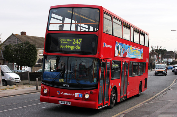 Route 247, Stagecoach London 17764, LX03BUW, Collier Row