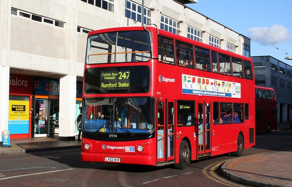 Route 247, Stagecoach London 17774, LX03BVK, Romford