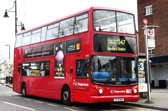 Route 247, Stagecoach London 17379, Y379NHK, Collier Row