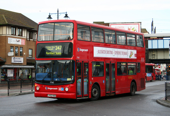 Route 247, Stagecoach London 17562, LV52HDO, Romford