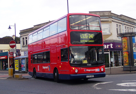 Route 247, Stagecoach London 17235, X235NNO, Romford
