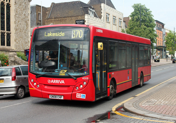 Route 370, Arriva Southend 4008, GN08CHF, Upminster