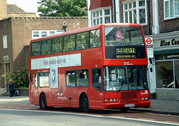 Route 132, East Thames Buses, ELV15, R362DJN, Eltham