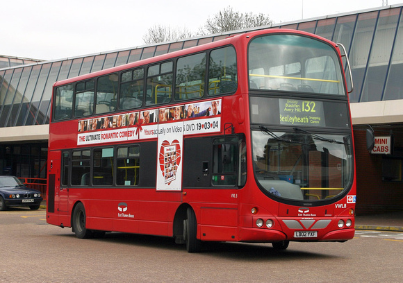 Route 132, East Thames Buses, VWL8, LB02YXF, Eltham