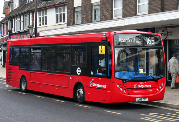 Route 165, Stagecoach London 36577, LX13CZV, Hornchurch