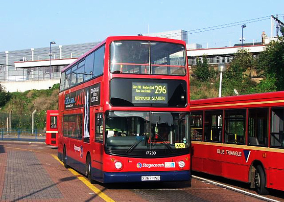 Route 296, Stagecoach London 17230, X367NNO, Romford