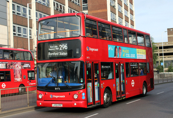 Route 296, Stagecoach London 18476, LX55ERZ, Romford