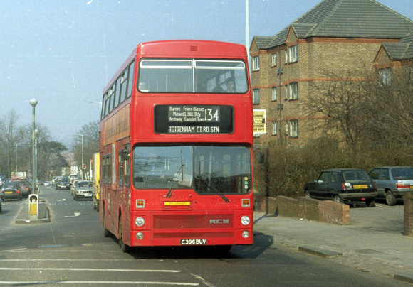 Route 134, London Transport, M1396, C396BUV, Muswell Hill