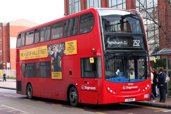 Route 252, Stagecoach London 19790, LX11BHF, Romford