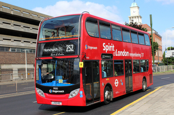 Route 252, Stagecoach London 19000, LX55HGC, Romford