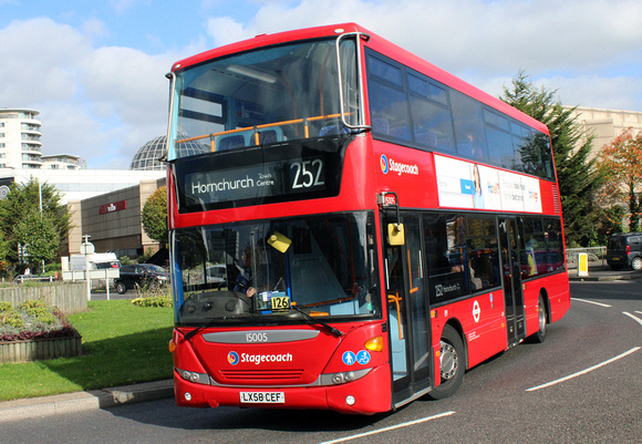 Route 252, Stagecoach London 15005, LX58CEF, Romford