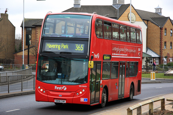 Route 365, First London, DN33570, SN58CHK, Romford