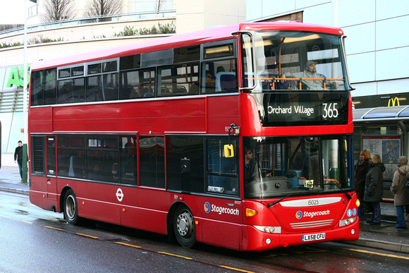 Route 365, Stagecoach London 15025, LX58CFU, Romford