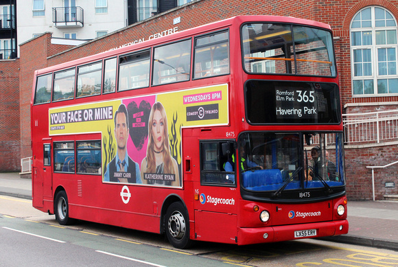 Route 365, Stagecoach London 18475, LX55ERY, Romford