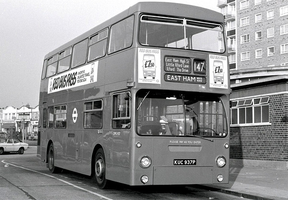 Route 147, London Transport, DMS1937, KUC937P, Redbridge