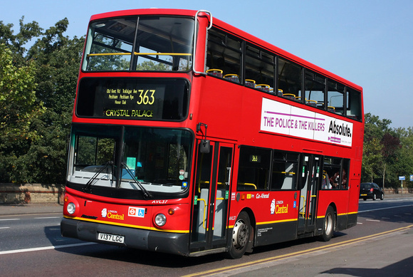 Route 363, London Central, AVL37, V137LGC, Crystal Palace