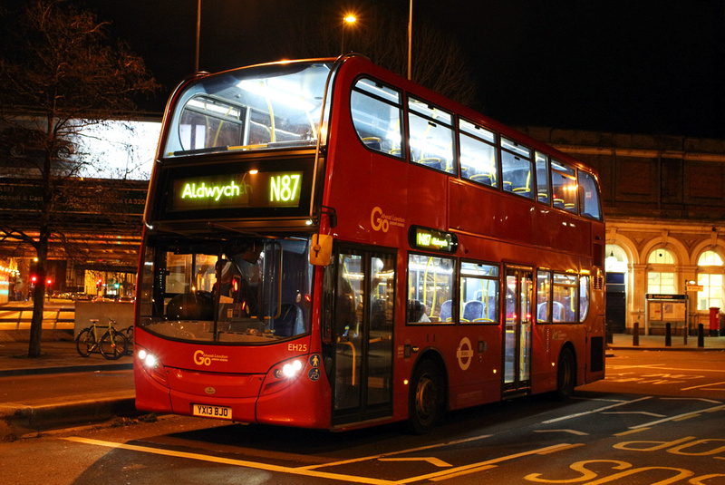 London Bus Routes | Route N87: Aldwych - Kingston