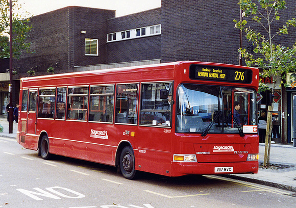 Route 276, Stagecoach London, SLD117, V117MVX, Stratford