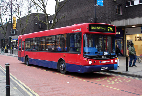 Route 276, Stagecoach London 34336, Y336FJN, Stratford