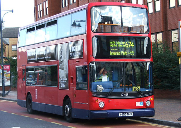 Route 674, East London ELBG 17453, Y453NHK, Romford