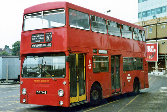 Route 130B, London Transport, DMS2314, THX314S, Croydon