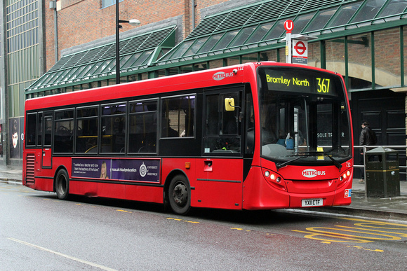 Route 367, Metrobus 732, YX11CTF, Bromley