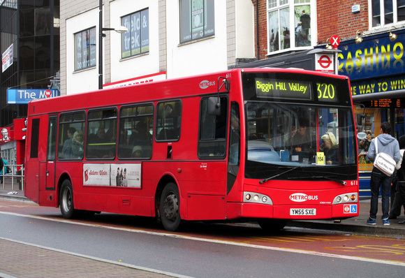 Route 320, Metrobus 611, YM55SXE, Bromley