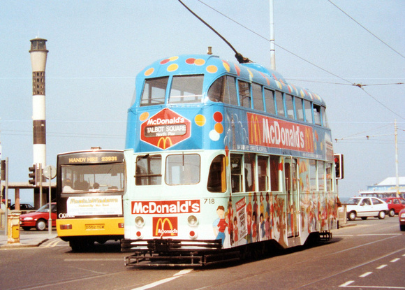 Blackpool Tram 718, Manchester Square