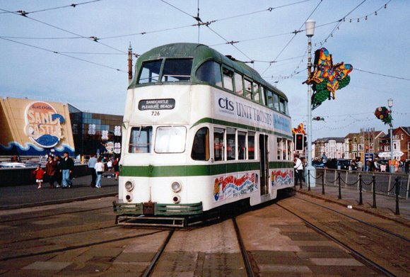 Blackpool Tram 726, Pleasure Beach
