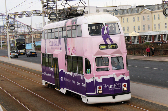 Blackpool Tram, 713, Harrowside