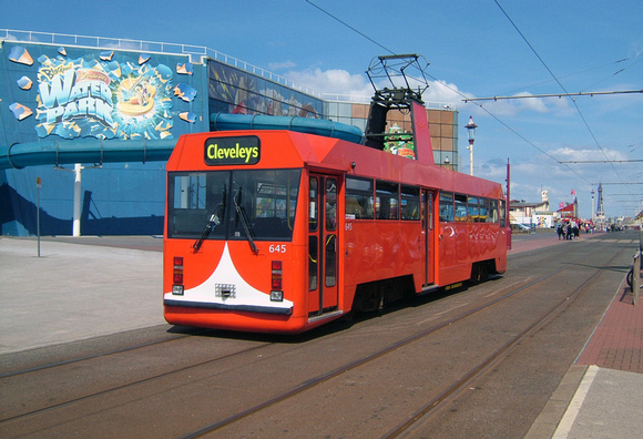 Blackpool Tram 645, Pleasure Beach