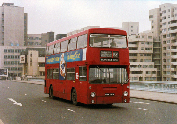 Route 168A, London Transport, DM1740, GHM740N
