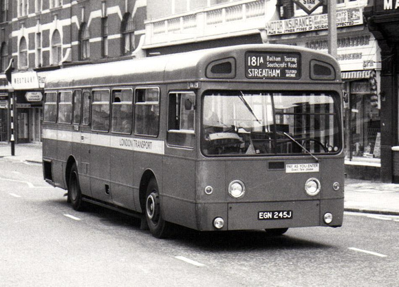 Route 181A, London Transport, SMS245, EGN245J