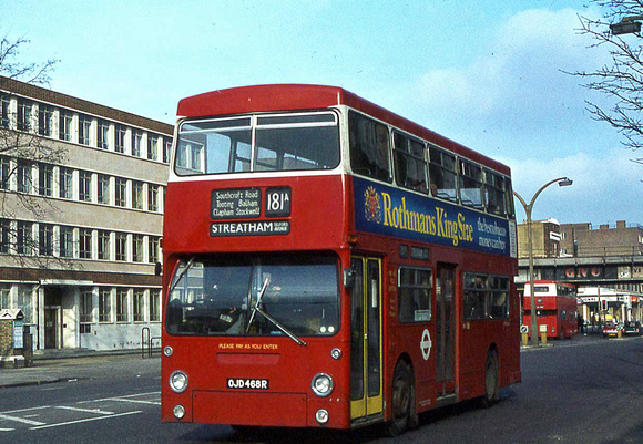 Route 181A, London Transport, DMS2468, OJD468R, Balham