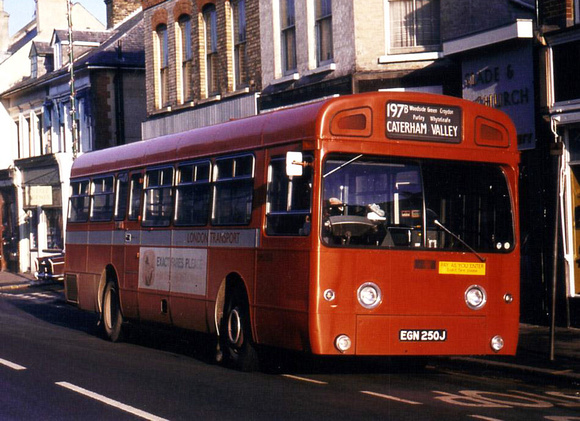 Route 197B, London Transport, SMS250, EGN250J