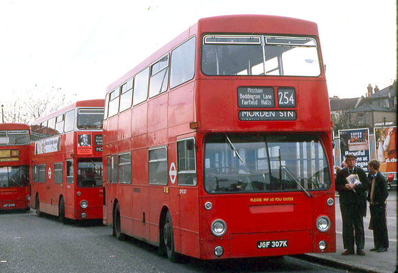 Route 254, London Transport, DMS307, JGF307K, Croydon