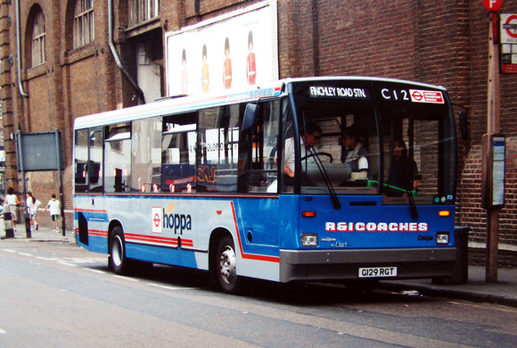 Route C12, R&I Coaches, G129RGT, King's Cross